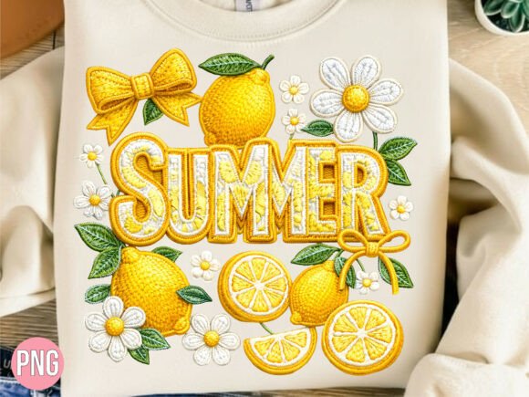 Download Summer Lemon Fruit Embroidery PNG SHIRT - Shirt Collection