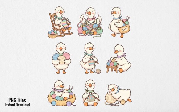 Download Cute Crochet Knitting Goose T-shirt PNG - Shirt Collection