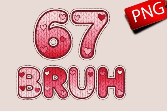 Download Crochet Valentine BRUH 67 Meme PNG Shirt - Shirt Collection