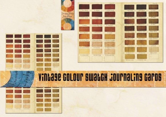 Download Vintage Colour Swatch Journal Cards - Vintage Collection