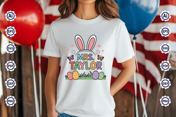 Download Mrs. Taylor SVG T-Shirt Design - Shirt Collection