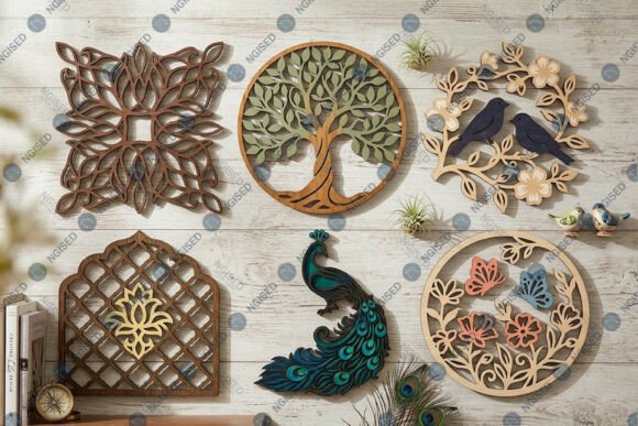 Download Laser Cut Wall Decor Bundle SVG - Premium Bundle
