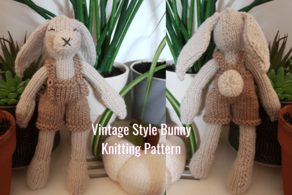 Download Vintage Style Bunny Knitting Pattern - Vintage Collection