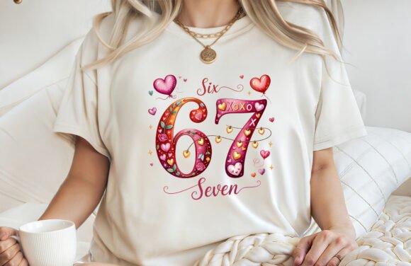 Download Six Seven 67 Valentine Meme T-shirt PNG - Shirt Collection