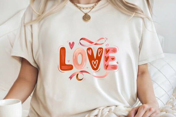 Download Valentine Love Doodle T-shirt Design PNG - Shirt Collection