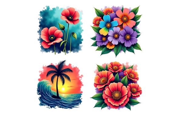Download Dark Floral Skull Vintage Art PNG - Vintage Collection