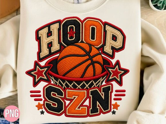 Download Hoop Szn Basketball Embroidery PNG Shirt - Shirt Collection