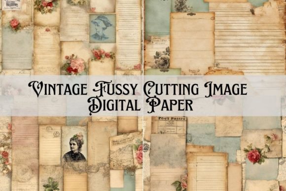 Download Vintage Fussy Cutting Image Background - Vintage Collection