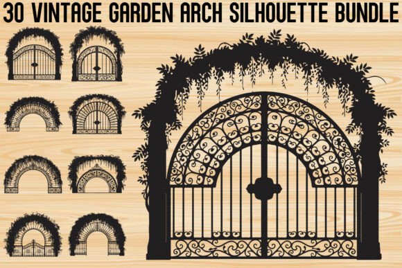 Download Vintage Garden Arch SVG Bundle - Vintage Collection