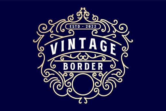 Download Vintage Retro Art Deco Ornament Border - Vintage Collection