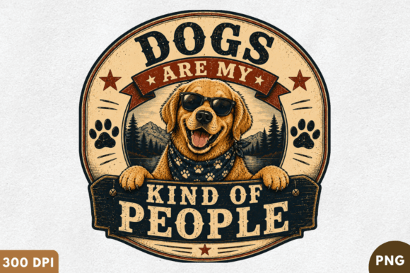 Download Dogs Are My Kind of People PNG T-Shirt - Shirt Collection