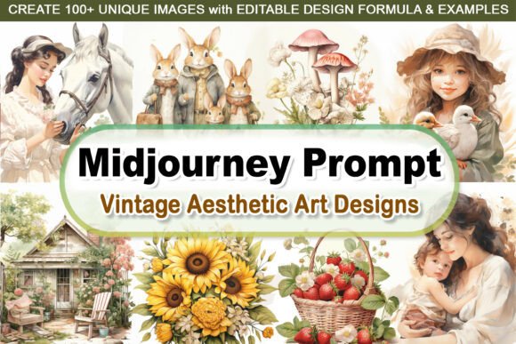Download Editable Prompt - Vintage Aesthetic Art - Vintage Collection
