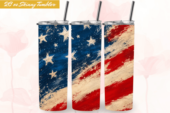Download AMERICAN Vintage Flag 20oz Tumbler Wraps - Vintage Collection