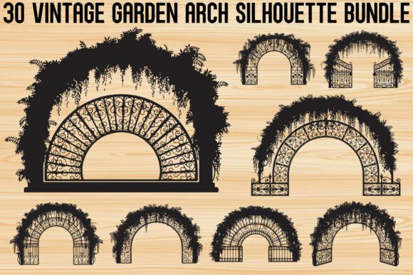 Download Vintage Garden Arch SVG Bundle - Vintage Collection