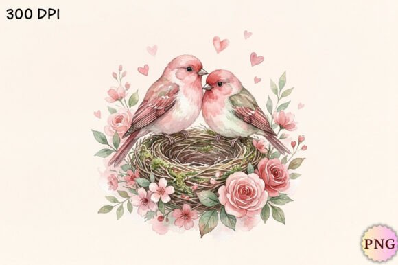 Download Watercolor Love Birds PNG Clipart - Love birds png Collection