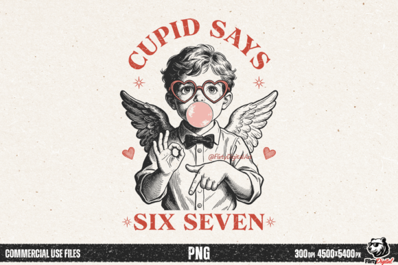 Download Cupid Says 67 Meme Vintage Valentine PNG - Vintage Collection