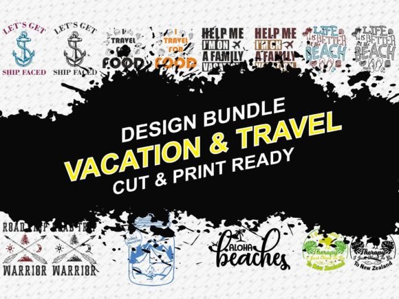 Download Vacation Travel 23 Designs Tshirt Bundle - Shirt Collection