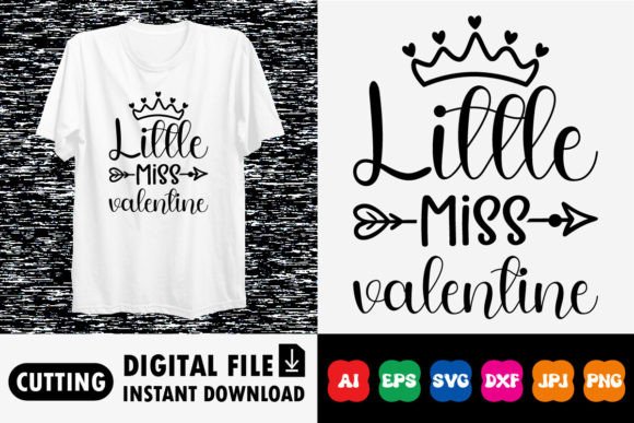 Download Little Miss Valentine Shirt Design - Shirt Collection