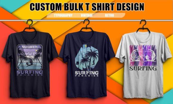 Download Retro Surfing Tshirt Bundle Design - Shirt Collection