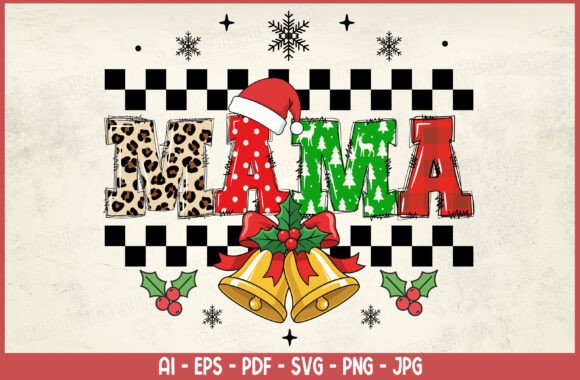 Download Christmas Mama PNG SVG T-shirt Design - Shirt Collection